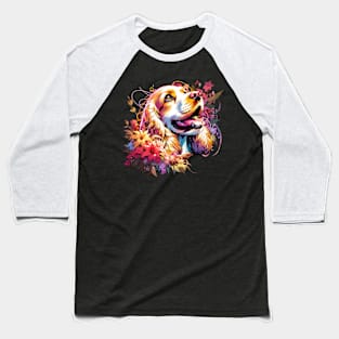 Joyful English Cocker Spaniel Celebrates Mothers Day Baseball T-Shirt